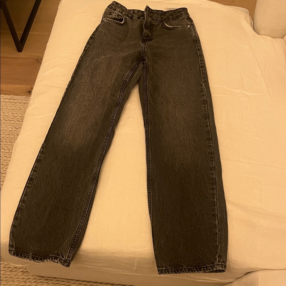 Classic black washed women jeans